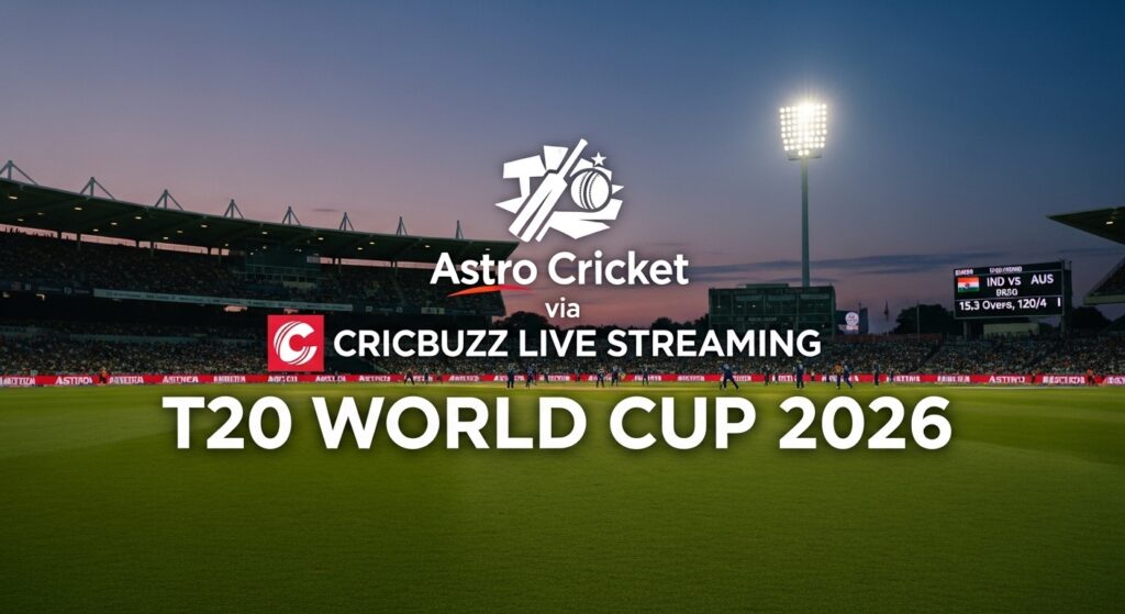 Astro Cricket via CricBuzz Live Streaming T20 World Cup 2026