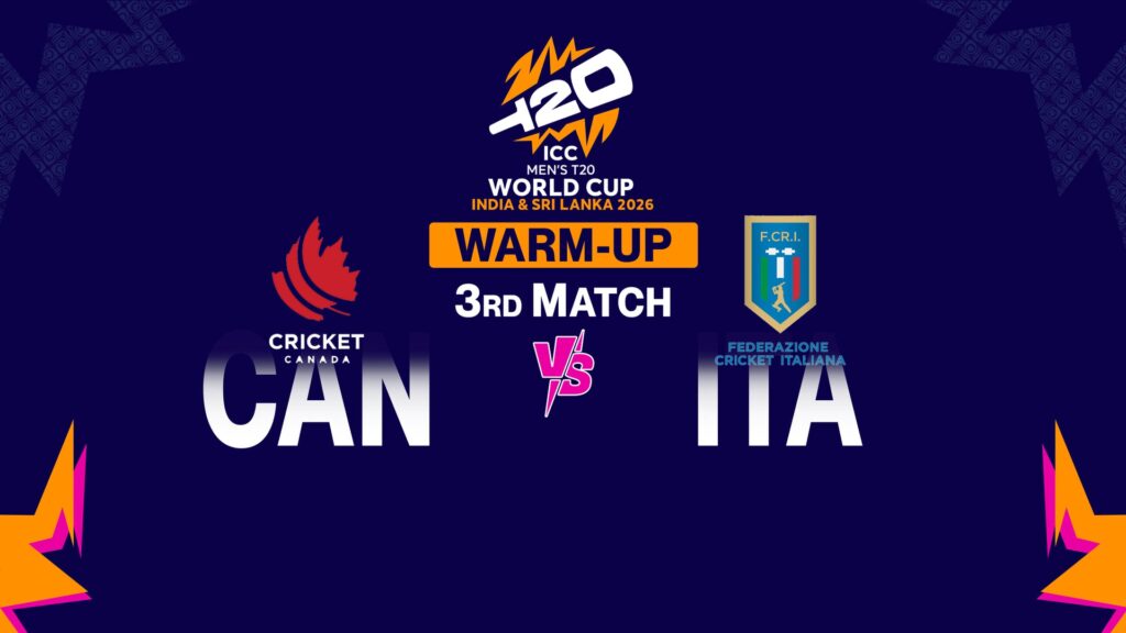 Canada vs Italy Free Live Streaming & Scores – T20 World Cup 2026 Warm-up Match 