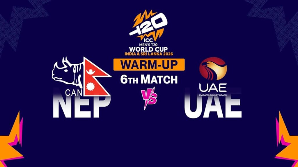 Nepal vs United Arab Emirates Live Streaming Free & Live Scores - T20 WC Warm-up