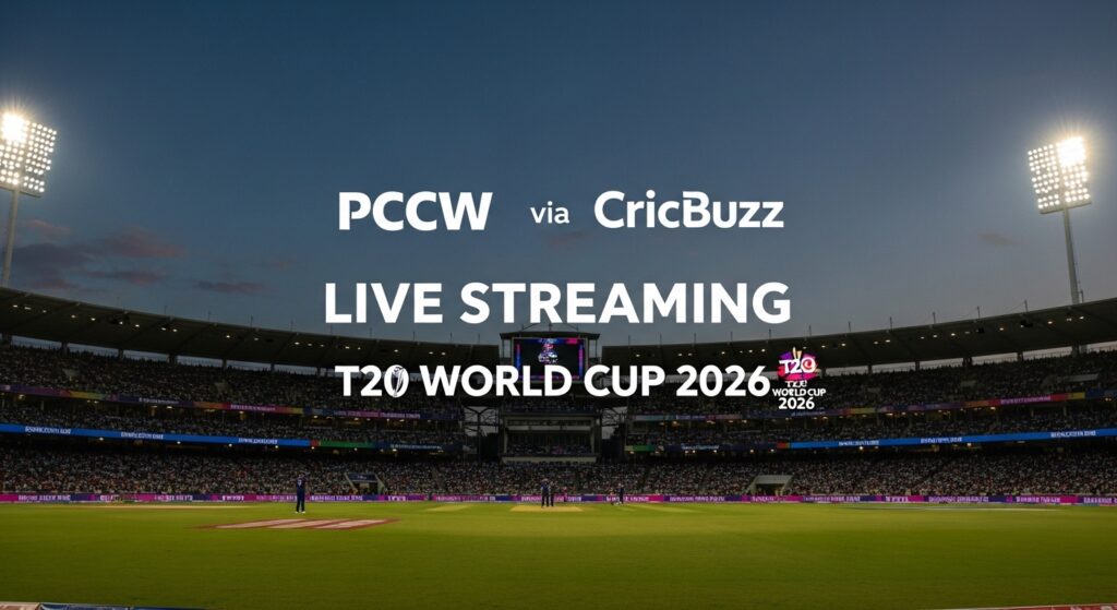 PCCW via CricBuzz Live Streaming T20 World Cup 2026