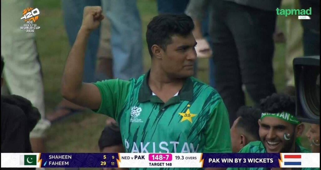 Pakistan Win by 3 Wickets Faheem Ashraf's Explosive Finish Seals Thriller Against Netherlands