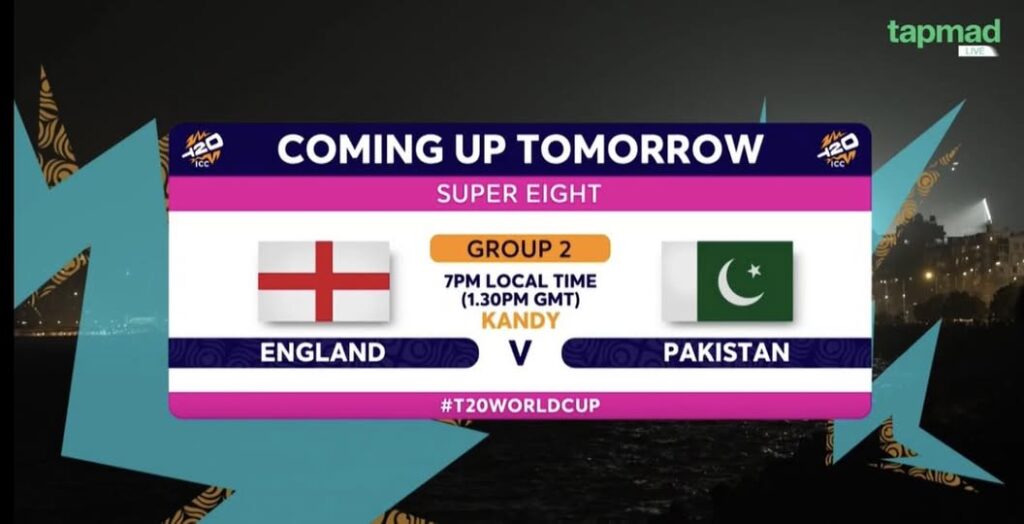 Tomorrow's match is simple for Pakistan — win or go home. Pakistan face England in a Super 8 Group 2 showdown at the ICC Men's T20 World Cup 2026 with their entire semi-final hopes resting on this one game. Match DetailInfoMatchSuper 8 Group 2 — Pakistan vs EnglandStageSuper EightsSituationMust-win for PakistanEngland StatusOne win needed for semi-final Where Both Teams Stand After the first round of Super Eight fixtures, the Group 2 picture is becoming very clear very fast. England are sitting pretty — 2 points, +2.550 NRR after a comfortable 51-run win over Sri Lanka. Phil Salt scored 62, Will Jacks took 3/22, and they looked like a team hitting top gear at exactly the right moment. One more win and England are in the semi-finals. Simple as that. Pakistan are in a trickier spot. Their Super Eight opener against New Zealand was washed out in Colombo — one point each, no result. Before that, they lost to India in the group stage. So Pakistan come into this game with 1 point, knowing that another slip means their T20 World Cup 2026 journey is effectively over. Check the Super 8 group standings to see exactly how the numbers look for both sides heading into tomorrow. Why This Match Matters More for Pakistan England can afford to lose this game and still qualify if results go their way. Pakistan cannot. That difference in pressure is enormous at this level of cricket. Salman Agha's team has the talent — nobody doubts that. But they have been inconsistent throughout this tournament, and their batting order has looked fragile under pressure in key moments. Against England, a team with genuine pace, quality spin options, and a settled batting lineup, Pakistan need everything to click at once. Batting: Pakistan's top order needs to fire early. They cannot afford another collapse in the powerplay Bowling: England's Phil Salt is in form and dangerous. Early wickets are non-negotiable Mindset: The pressure of a must-win game has historically affected Pakistan — they need to treat this like any other game England's Strengths Heading In England are not just in good form — they are playing smart cricket. Their win over Sri Lanka was not flashy but it was controlled, professional, and exactly what a team building towards a semi-final run looks like. Will Jacks as a spin-bowling allrounder on Asian pitches is a real weapon. Salt at the top gives them the explosive start they need. And their pace attack has the variety to trouble any batting lineup on tracks offering even a little bit of assistance. PlayerRoleRecent FormPhil SaltOpener62 vs Sri Lanka — anchored the inningsWill JacksAllrounder21 runs + 3/22 vs Sri LankaSalman AghaPAK CaptainNeeds a big performance to lead by example What Pakistan Must Do to Win This is not the time for cautious cricket from Pakistan. They need to be aggressive from ball one — with bat and ball. If Pakistan bat first, they need 170-plus on the board. Anything under that and England's batting depth will chase it down comfortably. If Pakistan bowl first, they need to restrict England inside 160 and then back their batters to chase. The full Super 8 fixture list shows Pakistan have one game left after this — against New Zealand. But getting to that game with any hope of qualifying means winning tomorrow. There is no other way. The Bigger Picture for Group 2 Sri Lanka are already on the back foot with 0 points. New Zealand and Pakistan are both on 1 point each. England are on 2 and cruising. If Pakistan lose tomorrow, England qualify and Pakistan are left needing to beat New Zealand by a big margin AND hope Sri Lanka don't cause an upset against England. That is too many variables. The only clean path is a win tomorrow. Browse the T20 World Cup 2026 teams section for full squad details on both Pakistan and England ahead of this blockbuster Super 8 clash. Prediction England are favourites — better current form, less pressure, more tactical clarity. But Pakistan in a knockout-style atmosphere, with their backs against the wall, have produced some of the most memorable performances in T20 World Cup history. This is exactly the kind of game that brings out the best — or worst — in them. Expect a close, high-pressure contest. Pakistan need to start fast, bowl smart, and keep their nerve. If they do all three, they can win this. If they don't — the tournament is over. FAQs Q. When is Pakistan vs England Super 8 match at T20 World Cup 2026? The match is scheduled for tomorrow in the Super 8 Group 2 stage of the ICC Men's T20 World Cup 2026. Q. Is Pakistan vs England a must-win game? Yes — for Pakistan it is effectively a must-win. A defeat would leave their semi-final qualification chances hanging by a thread. Q. What happens if Pakistan lose to England? If Pakistan lose, they would need to beat New Zealand in their final Super 8 game and rely on other results to have any chance of making the semi-finals. Q. How did England perform in their first Super 8 match? England beat Sri Lanka by 51 runs — Phil Salt scored 62 and Will Jacks took 3 wickets for 22 runs. Q. Who is Pakistan's captain at T20 World Cup 2026? Salman Agha is captaining Pakistan at the ICC Men's T20 World Cup 2026. Q. Can Pakistan still qualify for the semi-finals after the washout vs New Zealand? Yes — but they must win both remaining Super 8 games, starting with England tomorrow, to have a realistic shot at the last four.