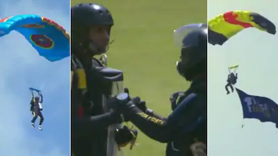 ICC T20 World Cup Trophy 'Lands' In Sri Lanka With Stunning Paragliding Display