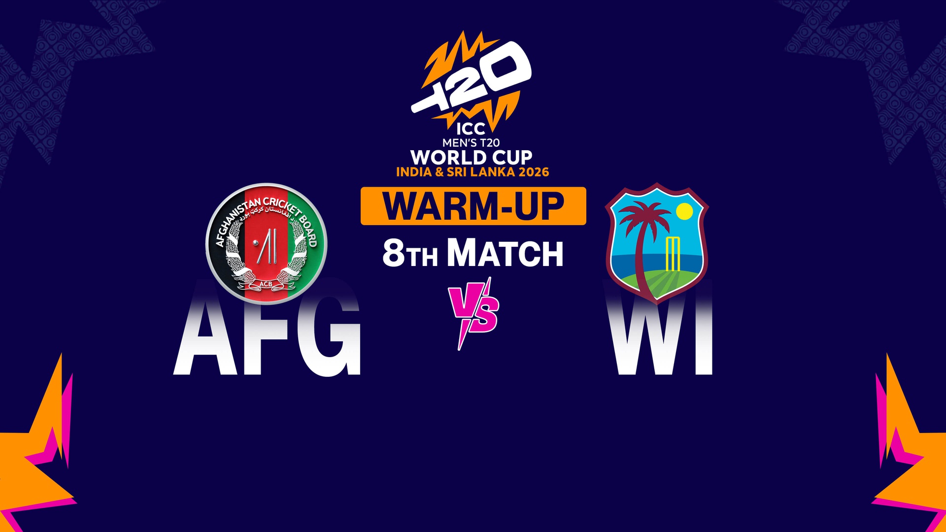 Afghanistan vs West Indies Live Streaming Free: T20 World Cup Warm-up Day-Night Clash