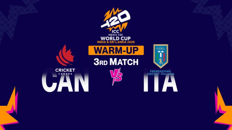 Canada vs Italy Free Live Streaming & Scores – T20 World Cup 2026 Warm-up Match