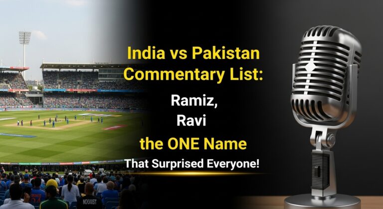 India vs Pakistan Commentary List: Ramiz, Ravi, and the ONE Name That Surprised Everyone!