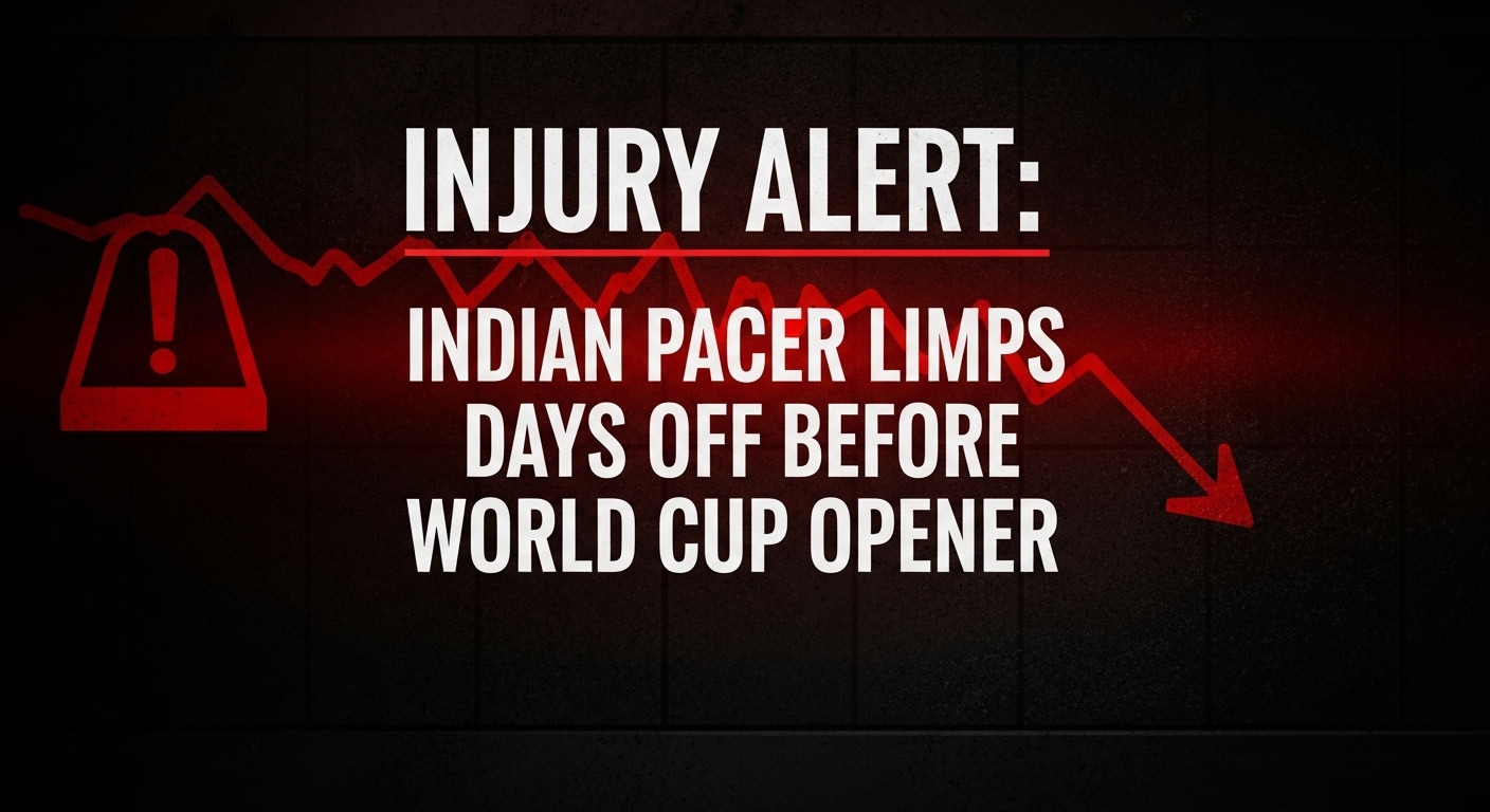 Indian Pacer Limps Off Days Before World Cup Opener